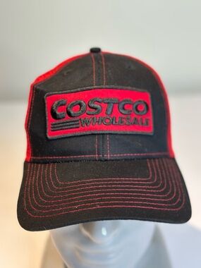Unbranded Black & Red Mesh Trucker Hat